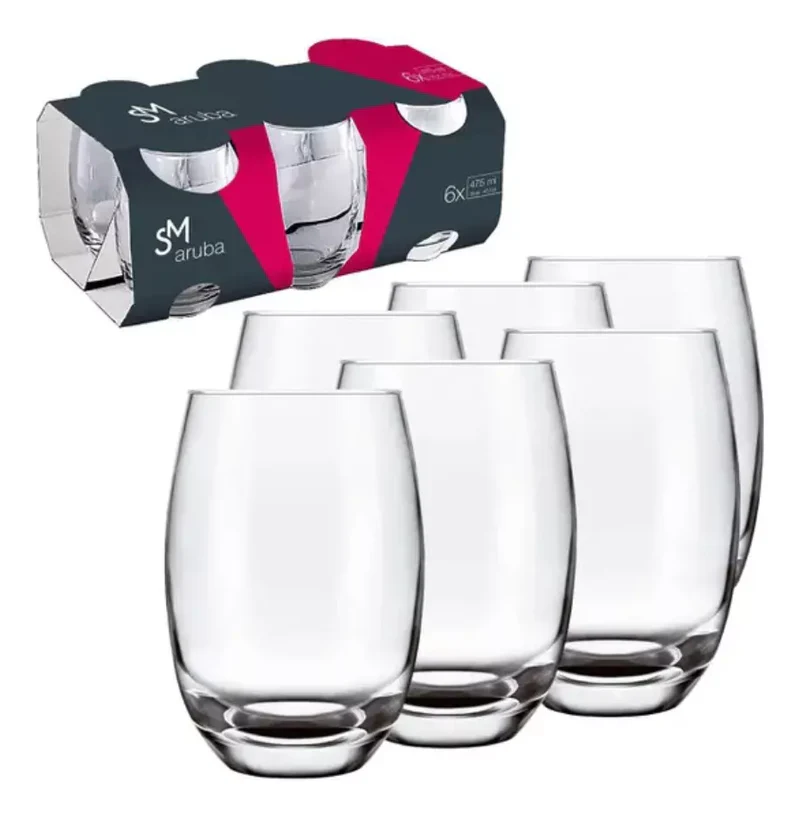 Kit com 15 Potes Herméticos de Vidro + 10 Copos de Vidro de Brinde